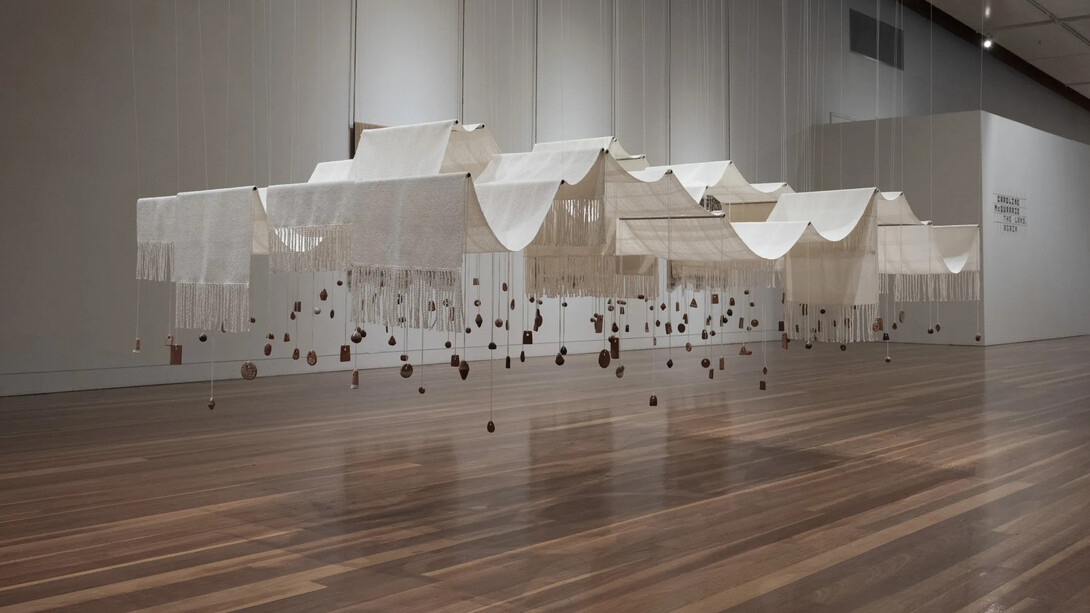 Caroline McQuarrie, The land, again, exhibition view. Courtesy of Jhana Millers Gallery