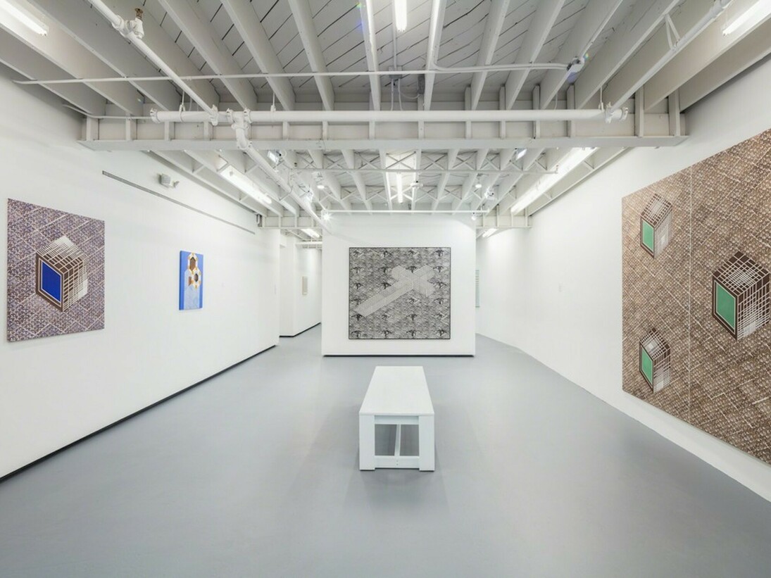 Thomas Bayrle, Exhibition view. Courtesy of The Institute of Contemporary Art
