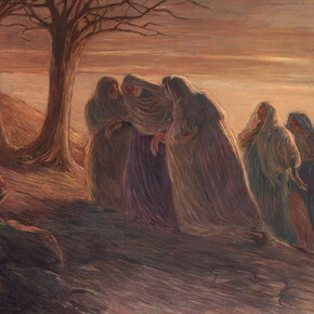 Gaetano Previati, La via al Calvario, 1901-1904, olio su tela Milano, Museo Diocesano Carlo Maria Martini