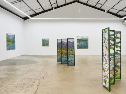 Howard Fonda, To be grass upon the hills, exhibition view. Courtesy of the Pit