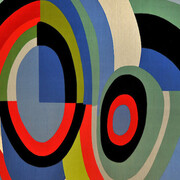 Sonia Delaunay, Rythmes couleurs ou Panneau F (detail) 1898, Ausführung 1975. Mit freundlicher genehmigung des Museums der bildenden Künste Leipzig