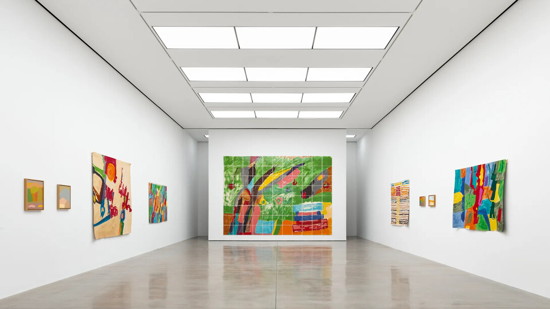 Etel Adnan, This beautiful light, exhibition view. Courtesy of White Cube