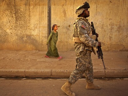 Una strada di Mosul, Iraq
