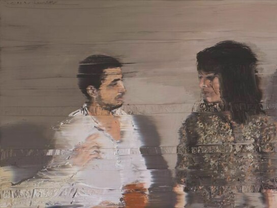 Andy Denzler, The Jury and the Saints II, Oil on Canvas, 59.1 x 78.7 inches, 150 x 200 cm