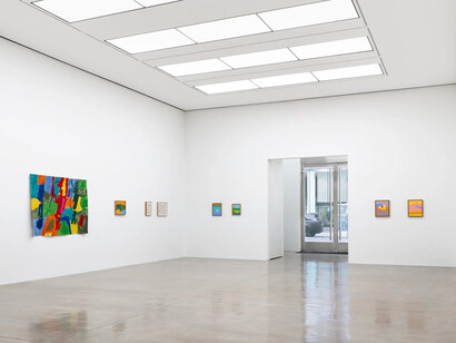 Etel Adnan, This beautiful light, exhibition view. Courtesy of White Cube