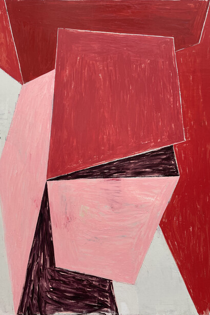 Fernando Clemente, Reestructura roja. Courtesy of Rafael Ortiz Gallery