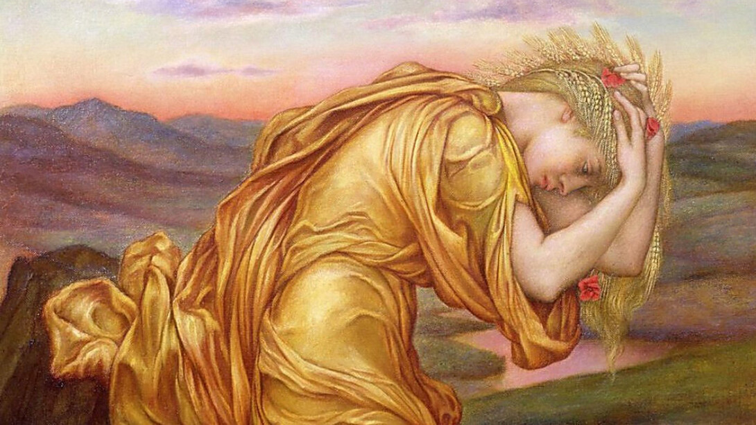Evelyn de Morgan - Demetra in lutto per Persefone, 1906