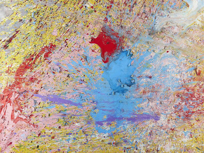 Shōzō Shimamoto. Courtesy of Dellupi Arte