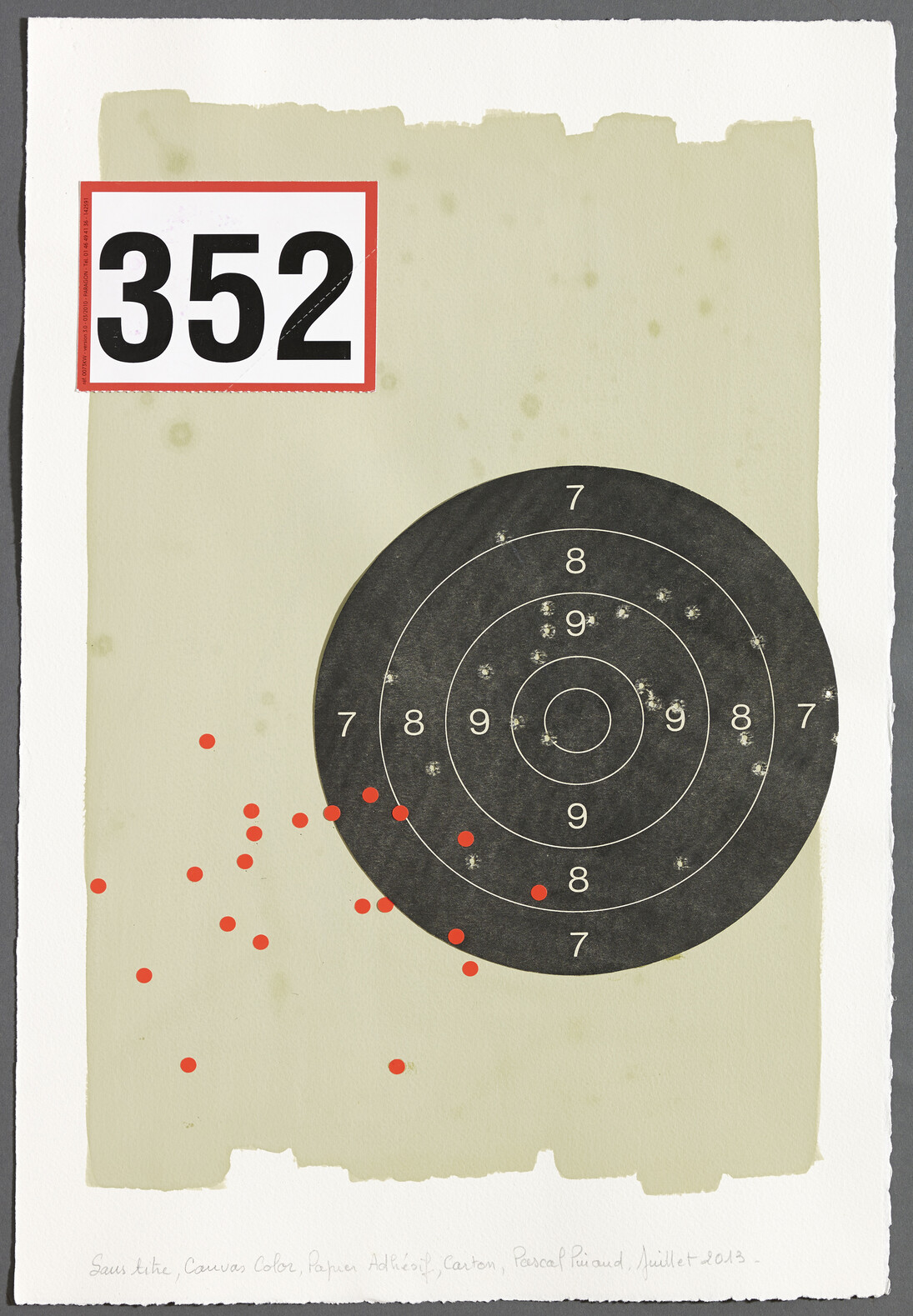 Pinaud, Pascal, Pinaud, Pascal, Sans titre (13B12), 2013, Canvas color, adhesive paper, cardboard on Arches paper, 59,5 x 42 x 3,5 cm © François Fernandez, Courtesy, Galerie Natalie Obadia, Paris/Bruxelles