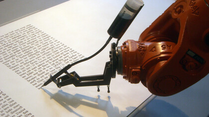 Mirko Tobias Shaeffer, Bios robotlab writing robot (2008)
