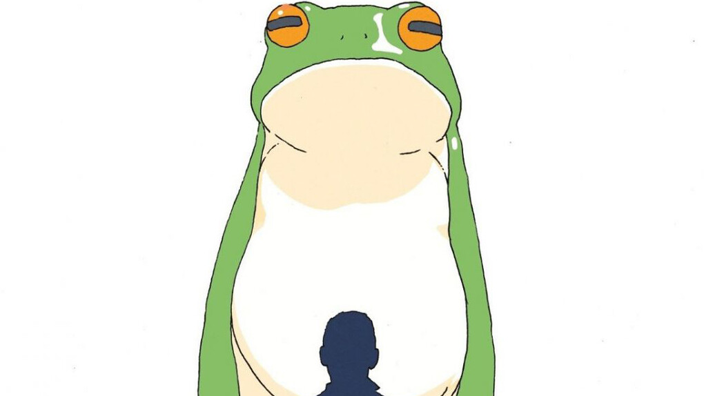 Illustrazione di Lorenzo Ceccotti per "Ranocchio salva Tokyo" di Murakami Haruki