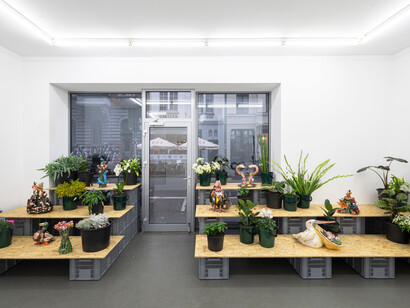 Dominika Bednarsky, Clay pigeons, exhibition view. Courtesy of Gaa Gallery