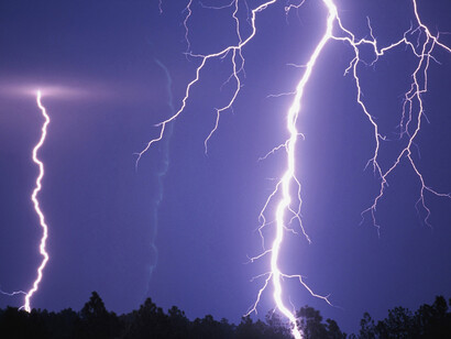 Rayos en el cielo