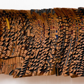 El Anatsui, Leopard's Paw Prints and Other Stories. Courtesy of the October Gallery