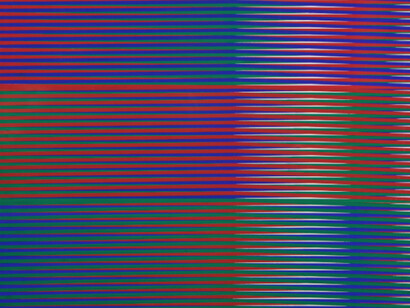Carlos Cruz-Diez, Couleur additive 109, 1974. Courtesy of Galerie Mitterrand