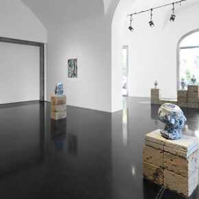 Rodrigo Torres, Água mole em pedra dura (Little strokes fell great oaks), exhibition view. Courtesy of A Gentil Carioca  