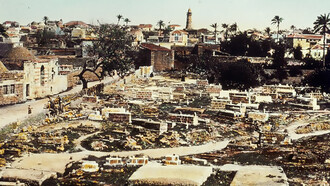 Gaza from the west, c. 1950