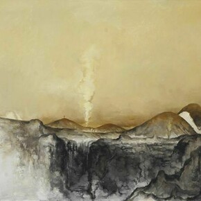 Su Xinping, Grey No. 7, 2012, oil on canvas, 160 x 250 cm