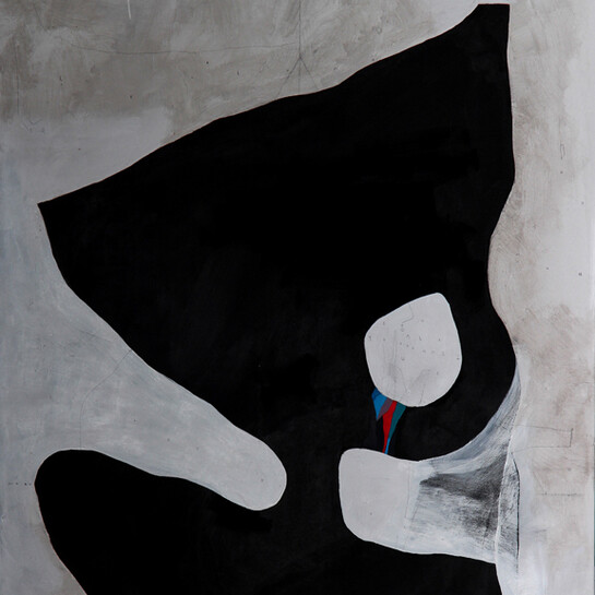 108, Quello che non si vede nel cielo, detail, 2015, acrylic and pencil on canvas, 80 x 60 cm