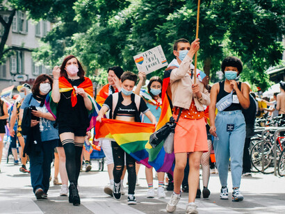 LGBTQ+ pride march and protests in Stuttgart, Germany, showcasing a powerful demonstration for equality and social justice
