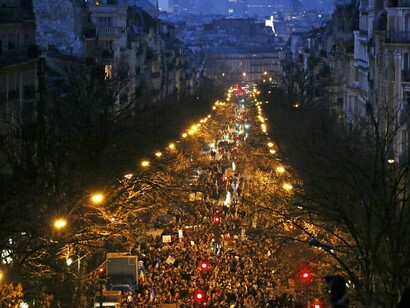 "Unity rally" in defiance of a terrorism rampage that claimed 17 lives in France. 12/01/2015, Reuters