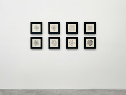 Jordan Belson, The cosmic view, exhibition view. Courtesy of Matthew Marks Gallery