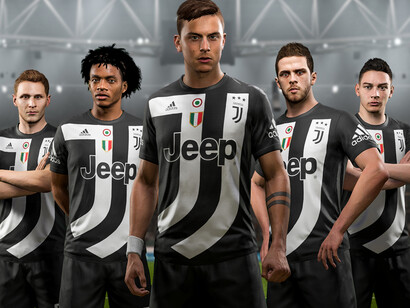 Il kit virtuale della Juventus creato per FIFA 2018