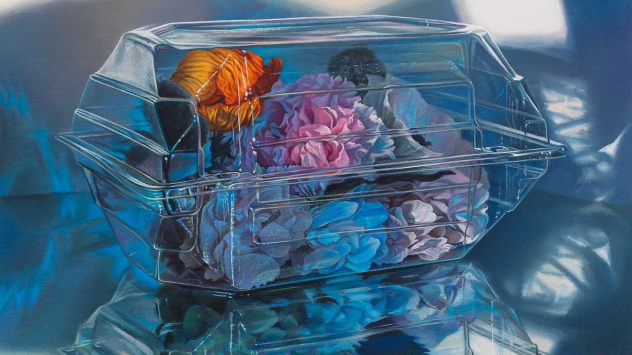 Chason Matthams, Corsage (blue) (detail), 2025. Courtesy of Union Pacific