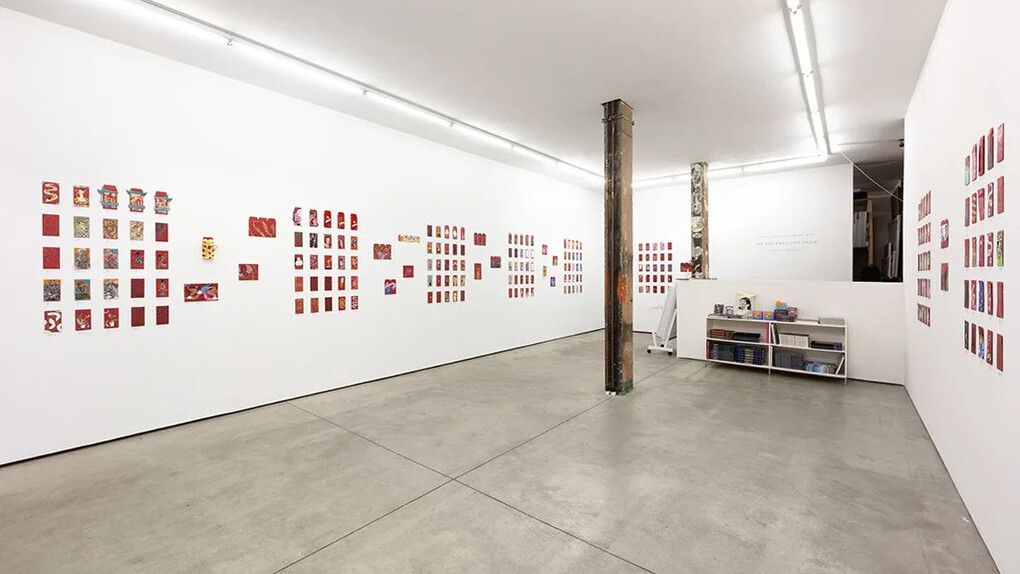 Various artists, Red envelope show, exhibition view. Courtesy of Harman Projects