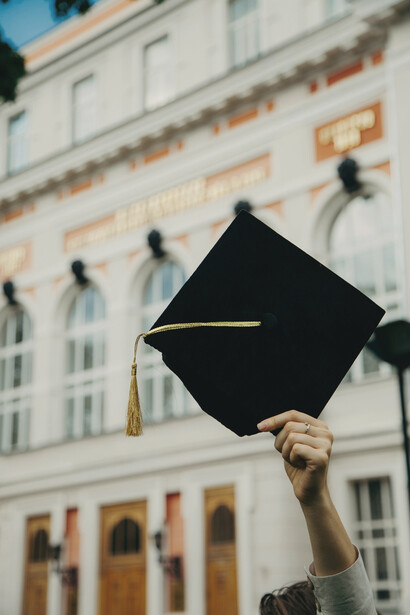 A graduation cap-education shapes human beings