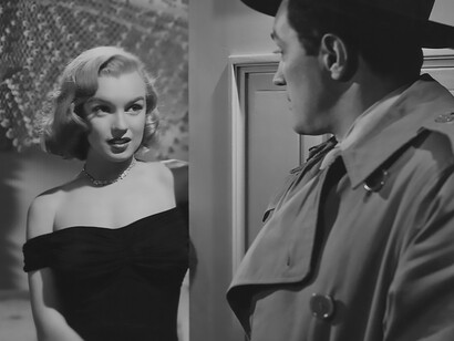 Photo of Marilyn Monroe in the Asphalt Jungle from the May 1961 issue of TV-Radio Mirror