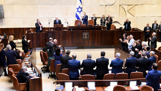 Le vice-président des États-Unis Mike Pence visite la Knesset et prononce un discours lors d’une session parlementaire spéciale à Jérusalem, le 22 janvier 2018. Image utilisée à titre illustratif pour représenter le Parlement