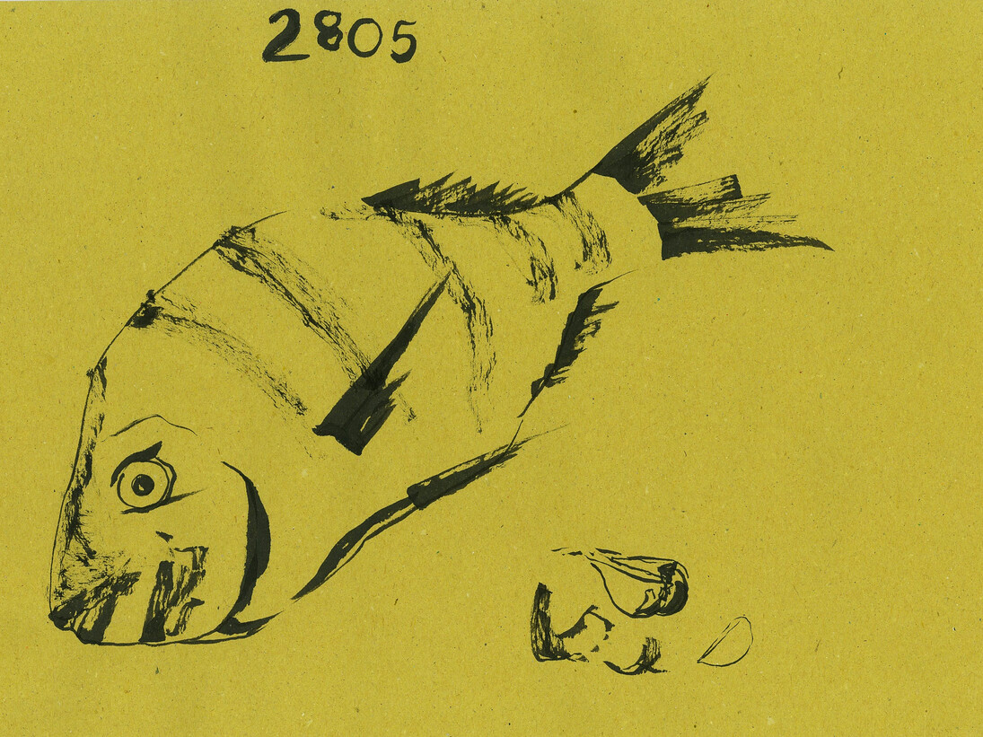 Marco Di Giovanni, L’infinito commestibile, 2014-2015, inchiostro su carta alimentare