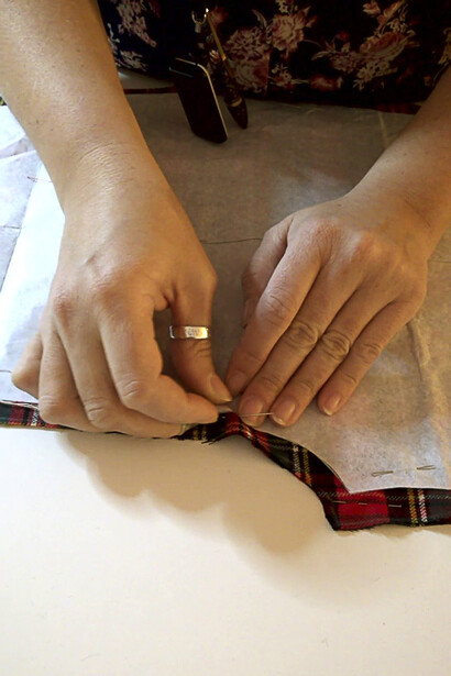 Il lavoro nell'atelier di Manuela