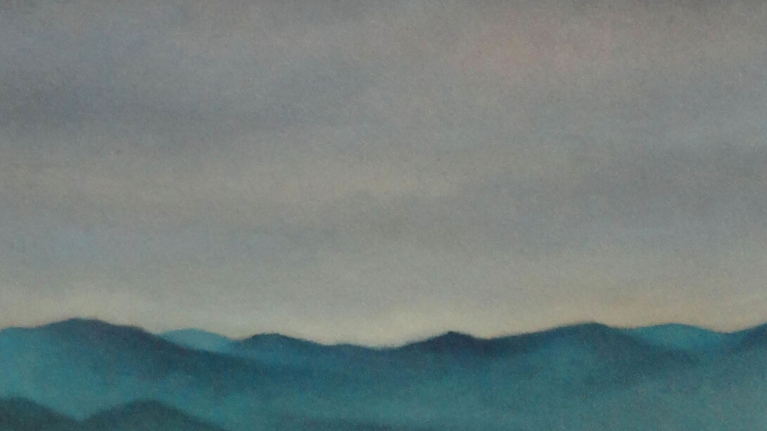 Mauricio Parra, A montanha azul-mantiqueira, 38,5 x 28,8 cm. Courtesy of Galeria Mezanino