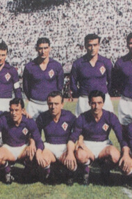 Fulvio Bernardini con la Fiorentina, campione d'Italia nel 1955-1956