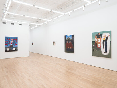 William Schaeuble, Miracle paintings, exhibition view. Courtesy of Nicelle Beauchene Gallery