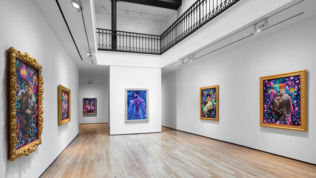 Pierre et Gilles, Nuit électrique, exhibtion view. Courtesy of Templon Gallery