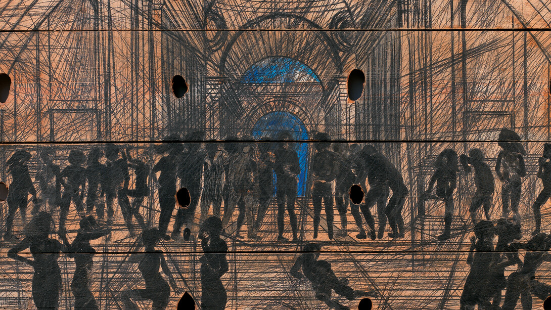 Ceroli, Mario, Scuola di Atene, Courtesy Tornabuoni Art