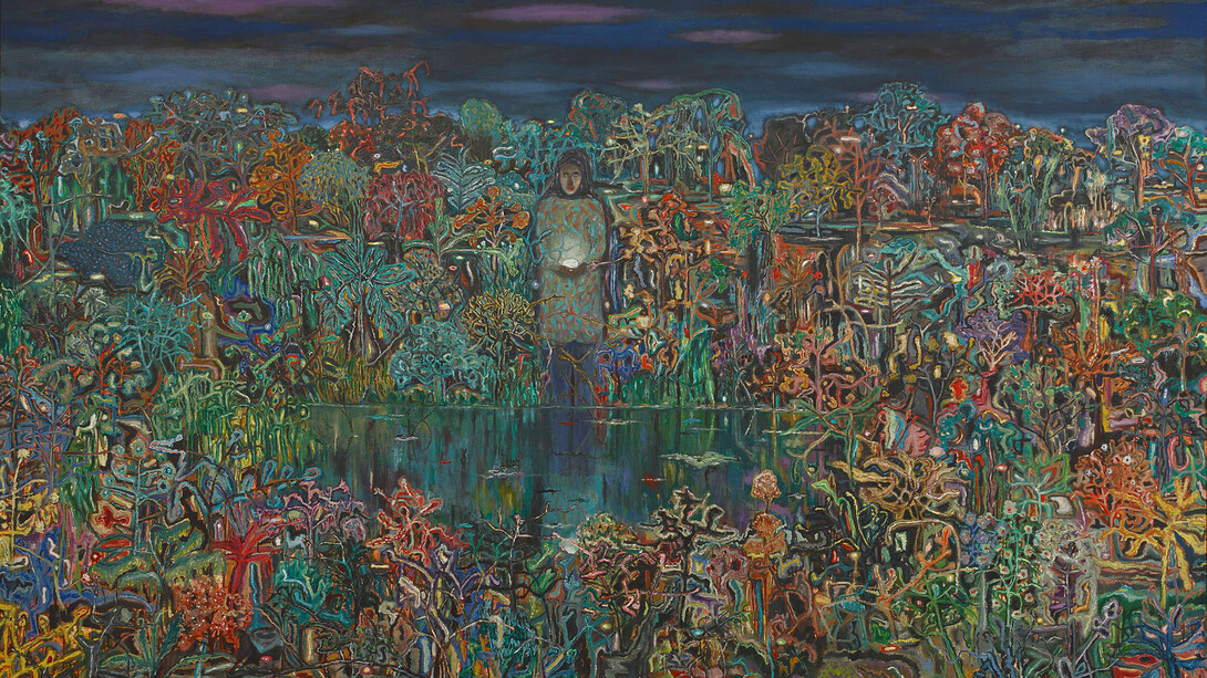 Alok Bal, The egg, 2020. Courtesy of Sakshi Gallery