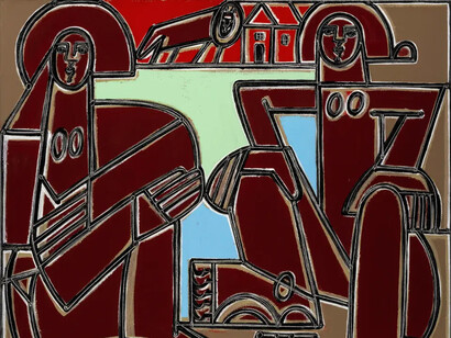 America Martin, Wait till the lion goes away. Courtesy of JoAnne Artman Gallery