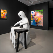 Friedrich Kunath, On a clear day I can see you forever, exhibition view. Courtesy of Galerie Max Hetzler