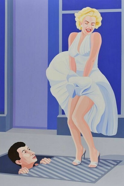 Giuseppe Veneziano, Marilyn, acrilico su tela, Courtesy Contini Galleria d'Arte.