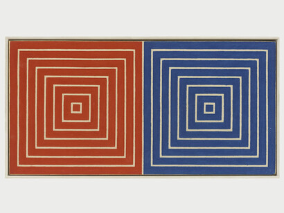 Frank Stella, For Picabia,1961, Oil on canvas mounted on masonite,11¼ x 22½ inches (28.5 x 57.1 cm) © 2014 Frank Stella / Artists Rights Society (ARS), New York. Photo Credit: Elizabeth Bernstein. Courtesy Dominique Lévy Gallery, New York.