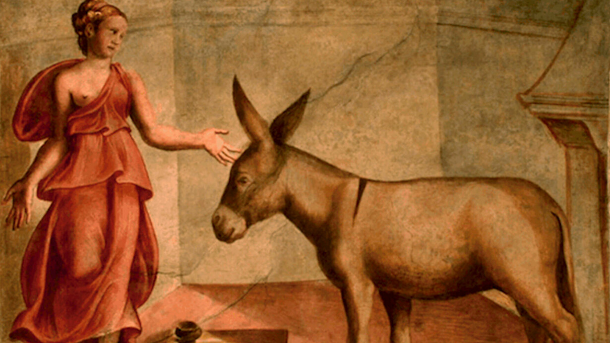 Affresco dalla Sala dell'Asino d'Oro  della Rocca dei Rossi di San Secondo (Parma)