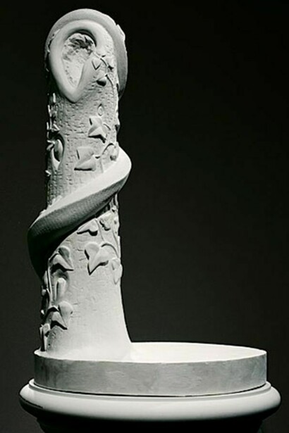 Lily Cox-Richard, The Stand: Eve Disconsolate, 2013, Carved plaster, 69 in. high x 26 in. wide x 26 in. deep