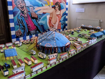Circus through the changing times, exhibition view. Courtesy of Museum of Czech Puppets and Circus