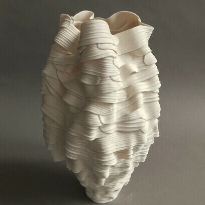 Lea Kaplan, Ribbon + pinecone + opaque
