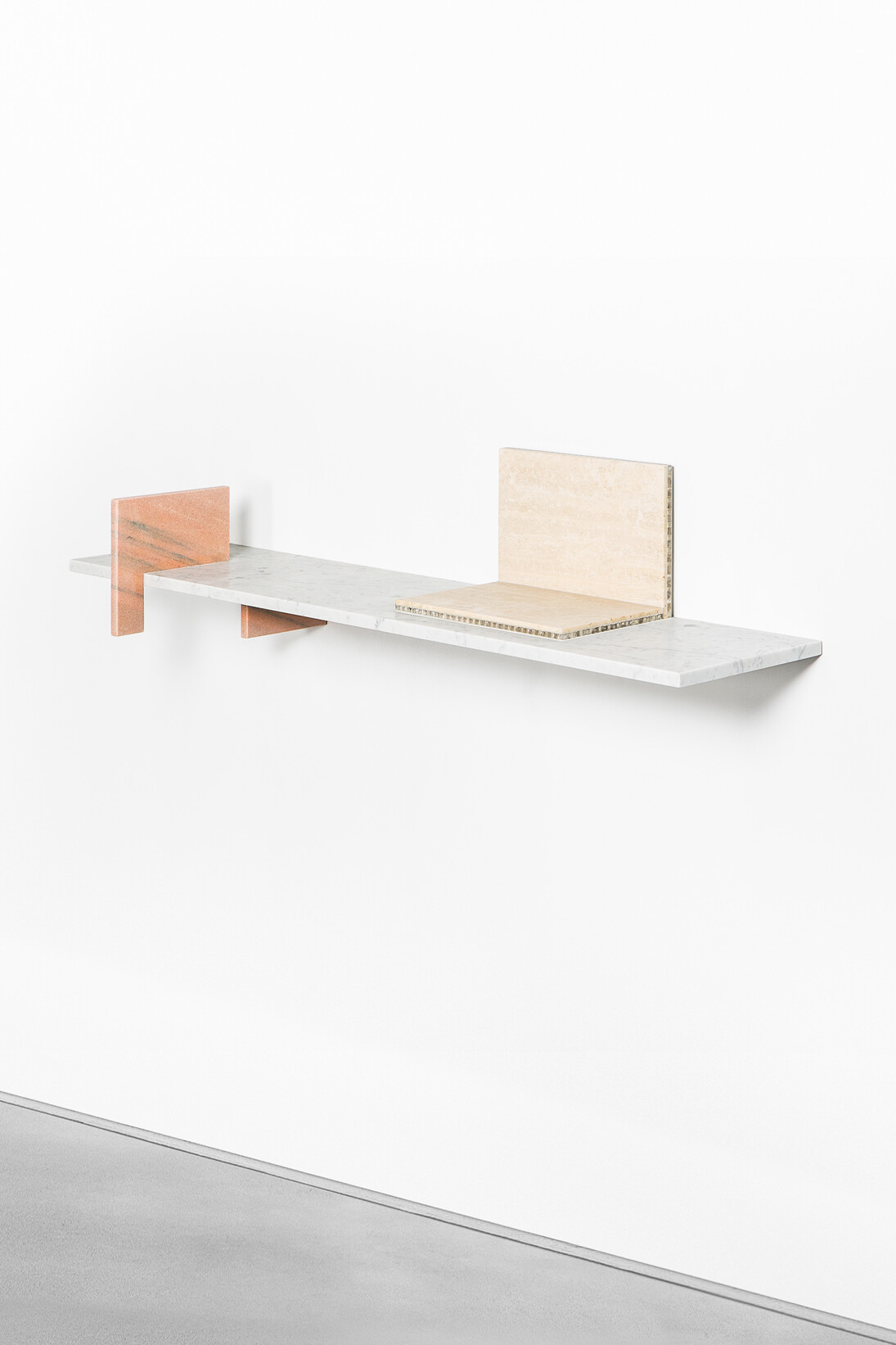 Robert Stadler, Cut_Paste #3, 2013, marble, aluminium, h31.5 l120 w32 cm / h12.4 l47.2 w12.5 in, limited edition of 8 + 4 ap, Courtesy Carpenters Workshop Gallery