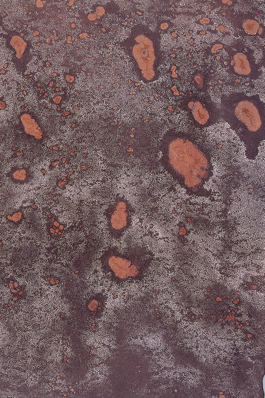 Shinro Ohtake, Frost #5, 1989, Gouache and plaster on paper, 32.3 x 25.4 cm, Courtesy of the artist and Take Ninagawa, Tokyo